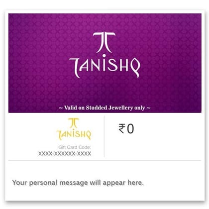 Tanishq Studded E-Giftcard-Redeemable on Stores