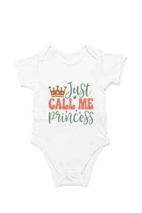 Just Call Me Princess – Regal and Adorable!-White / 0-5Months