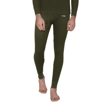 Bontact Men's Plain Regular Fit Thermal Bottom - Olive Olive L