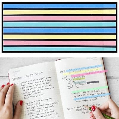 Colour Highlighter Clear Transparent Waterproof sticky note (Pack of )