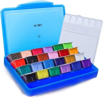 Himi Gouache Paint Set Of 24X30Ml Shades (Choose Colour)-BLUE