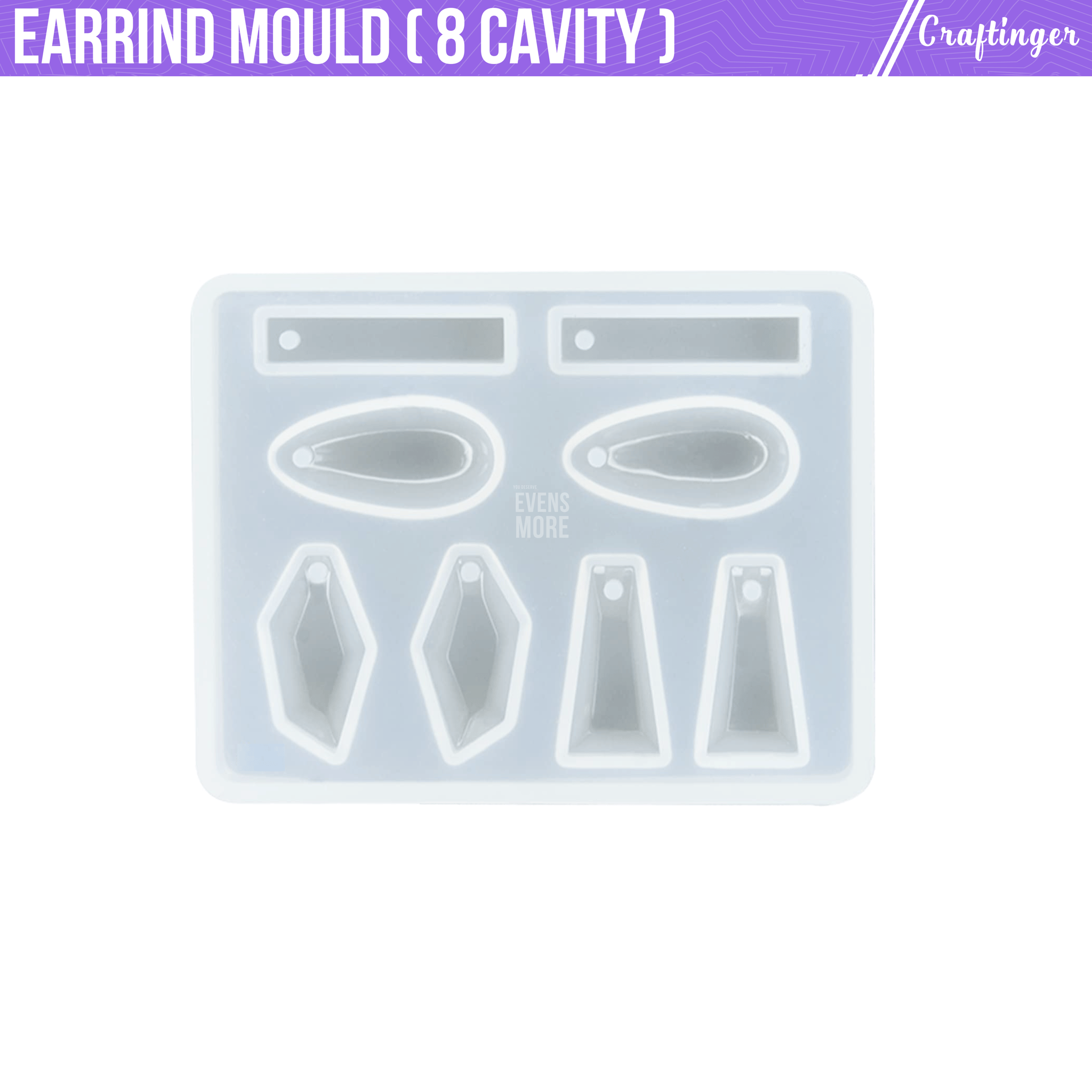 Earring Jewellery / Pendant Mould (8 Cavity)