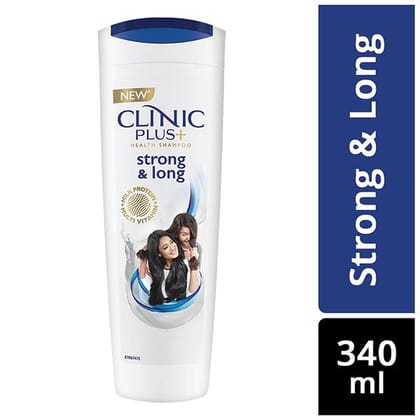 Clinic Plus Strong & Long Health Shampoo - Plus Milk Protein, 340 Ml