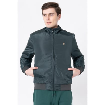 RedTape Men's Dark Green Solid Jacket