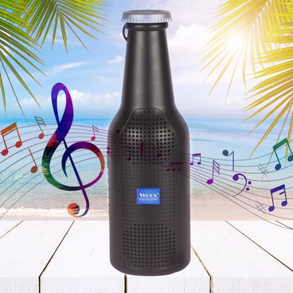 1289 Bottle Shape Bluetooth Speaker And Weatherproof Enhanced Wireless USB Rechargeable Calling  /  FM  /  AUX  /  USB  /  SD Card Support Portable Bluetooth Speaker with Rich Deep Bass