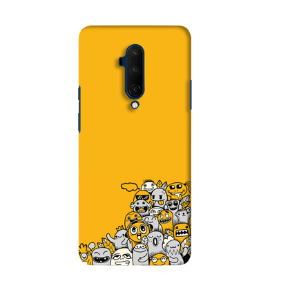 Crowd Cartoons One Plus 7T Pro Phone Cover-Hard Case