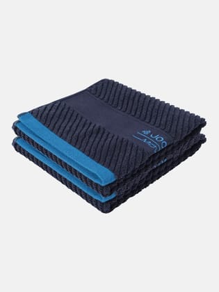 JOCKEY Cotton Rich Terry Ultrasoft and Durable Solid Hand Towel - Navy(Pack of 2) #T242 | INEZY-Navy / FREE SIZE