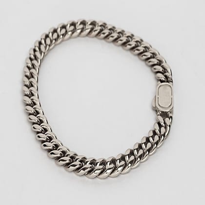 CUBAN BRACELET (SILVER) 8MM-19 CM