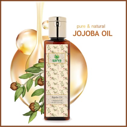 Jojoba Oil - Cold Pressed Oil for Hair Growth | Hair Strength | Low Porosity Hair Oil | 100 ML-100ml