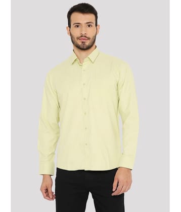 Maharaja - Green Cotton Blend Slim Fit Men''s Formal Shirt ( Pack of 1 ) - None