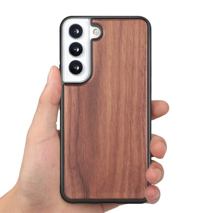 Real Natural Walnut Wood Premium Case-Samsung Galaxy S22 Plus