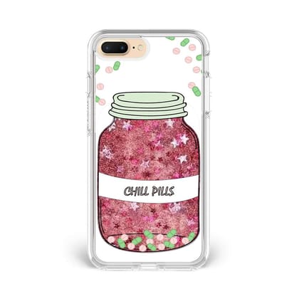 Chill Pill Glitter Case-iPhone 8 Plus