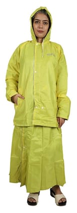 Romano nx 100% Waterproof Heavy Duty Double Layer Hooded Rain Skirt and Jacket for Women in a Storage Bag-Large