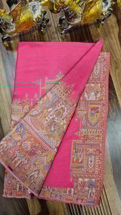 Royal Mughals Embroidered shawl-168x86 cm