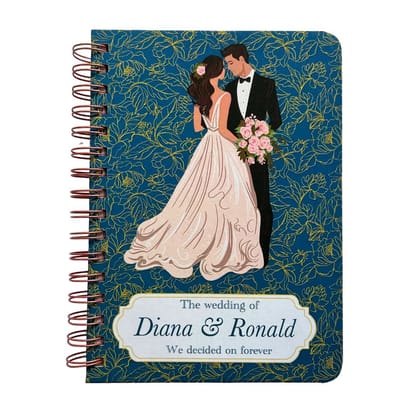 Wedding Planner| Personalized with name | Wedlock - teal