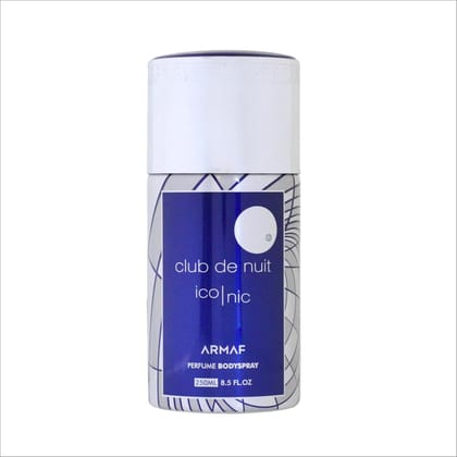 Armaf Club De Nuit Iconic Deodorant 250ml for Men| Perfume Body Spray for Men| Skin Friendly & Ideal for Daily