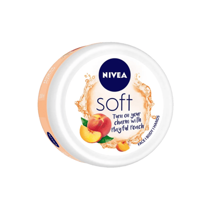 Nivea Soft Playful Peach Light Moisturizer, 200 ml Tub