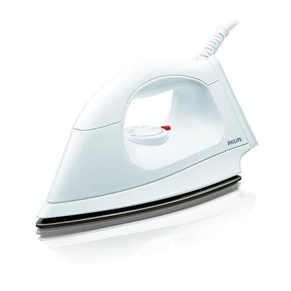 Philips HI113 1000-Watt Plastic Body PTFE Coating Dry Iron-Philips HI113 1000-Watt Plastic Body PTFE Coating Dry Iron