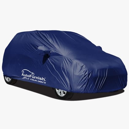 Fiat Palio Stile Car Body Cover, Heat & Water Resistant with Side Mirror Pockets (PARKER BLUE)-Parker Blue