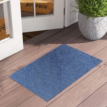 Light Blue Anti-Skid Rubber Door Mat-40*60 CM