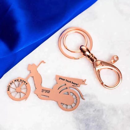 TVS XL 100 Keychain-Rose-Gold