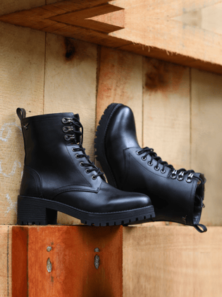 Luxe Black Boots-Black / 36