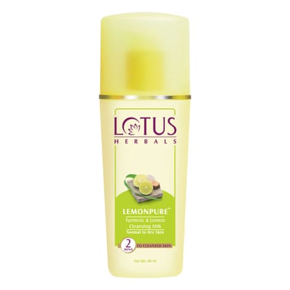 Lotus Herbals Lemonpure Turmeric & Lemon Cleansing Milk (80ml)-80ml