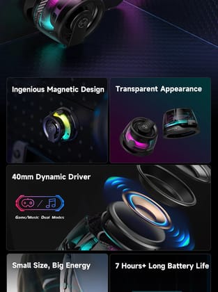 Multifunctional Magnetic Mini Portable Bluetooth Speaker with  RGB Color & Phone stand