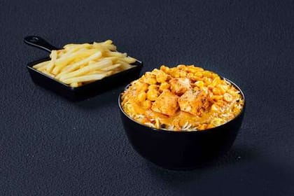 (Serves 1) Royal Veg Bowl & Fries Meal