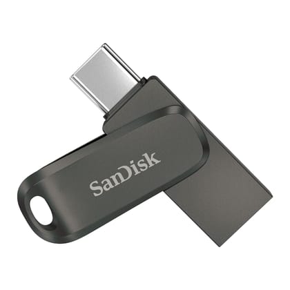 SanDisk Ultra Dual Drive Luxe C4 64GB USB Type C Flash Drive- Grey