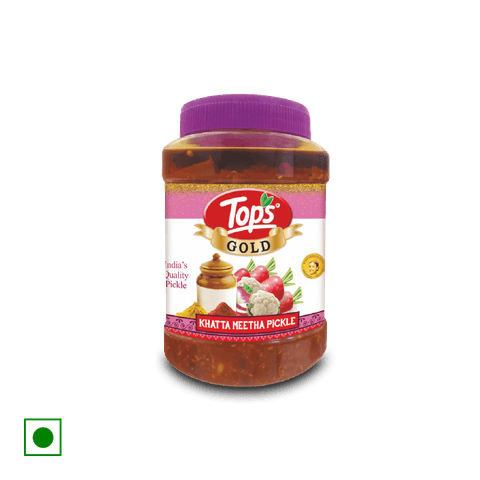 Tops Gold Khatta Meetha Pickle Achar, 1 kg Jar