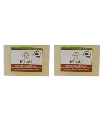 Khadi Herbal Pure Sandal Glycerine Handmade Soap 250 gm Pack of 2