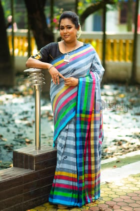 Handloom Cotton Vujoudi Handloom Saree