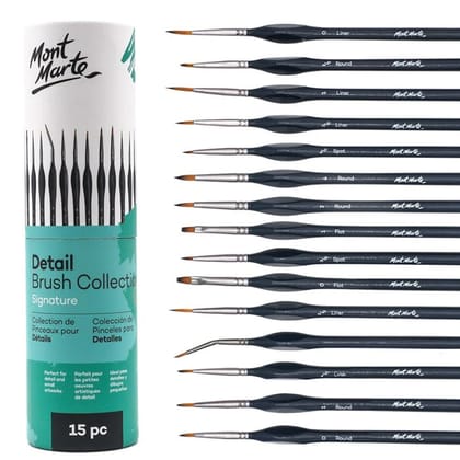 Mont Marte Detail Brush Collection Signature Set Of 15