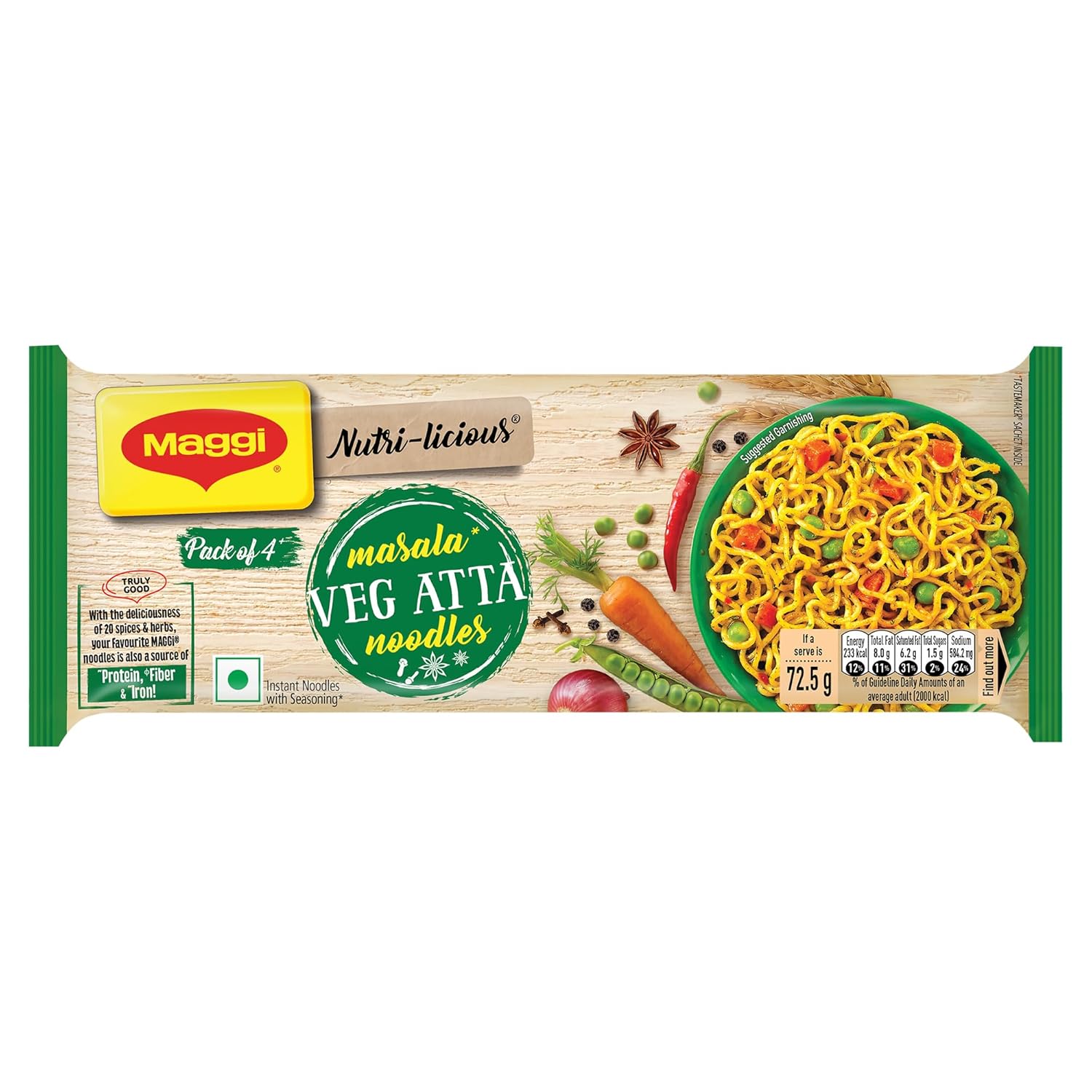 Maggi Masala Atta Noodle 300G