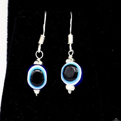 925 Sterling silver evil eye handmade hoops earring amazing customized drop dangle evil eyes jewelry for girl's s1162