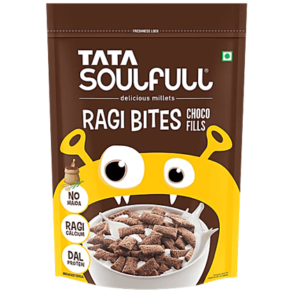 Tata Soulfull Ragi Bites Choco Fills - No Maida, Calcium & Protein From Dal, 500 g