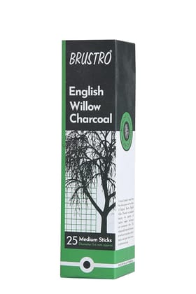 Brustro English Willow Charcoal Sets-MEDIUM STICKS