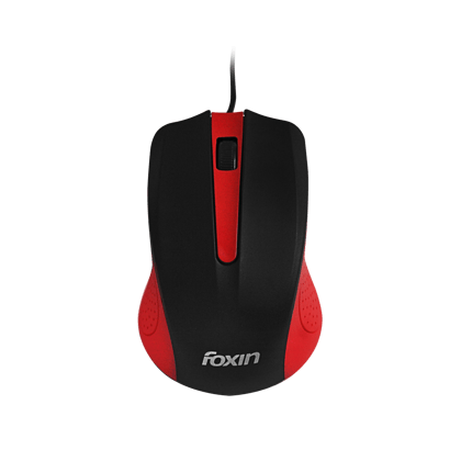 Foxin Smart Wired Mouse-Red