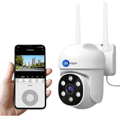 Maizic Smarthome Ultra 5MP Wi-Fi CCTV Home Security Camera, Compatible With NVR & ONVIF-Plastic / CMOS / Wi-Fi