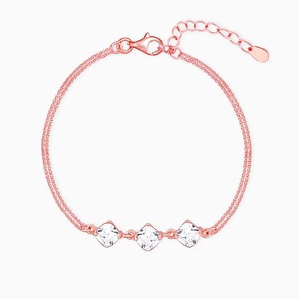 Rose Gold Sparkling Zircon Bracelet