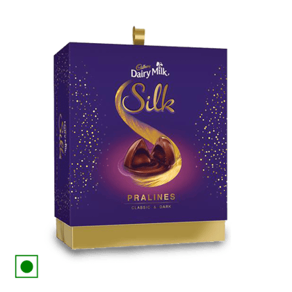 Cadbury Dairy Milk Silk Pralines Chocolate, 176 gm Box