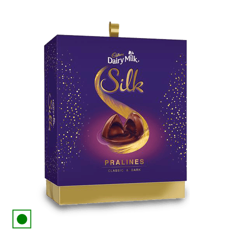 Cadbury Dairy Milk Silk Pralines Chocolate, 176 gm Box