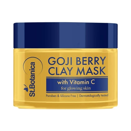 St.Botanica Goji Berry Clay Mask with Vitamin C, For Glowing Skin