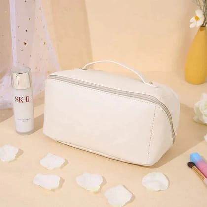 Portable Travel Cosmetic Storage Bag-White