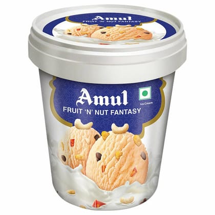 Amul Fruit N Nut Fantasy Ice Cream 2 Ltr