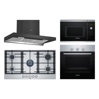 Bosch Chimney + Hob + Oven + Microwave Combo BOCHOM-27