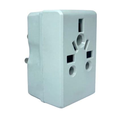 3 in 1 Worldwide Universal Multi Plug Socket, with Surge Protector (Fuse), World (USA, UK, Canada, and More) to India Travel Adapter Plug