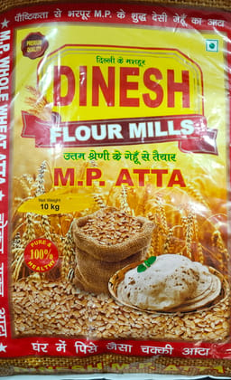 Dinesh Flour Mills M. P Atta 10 kg 