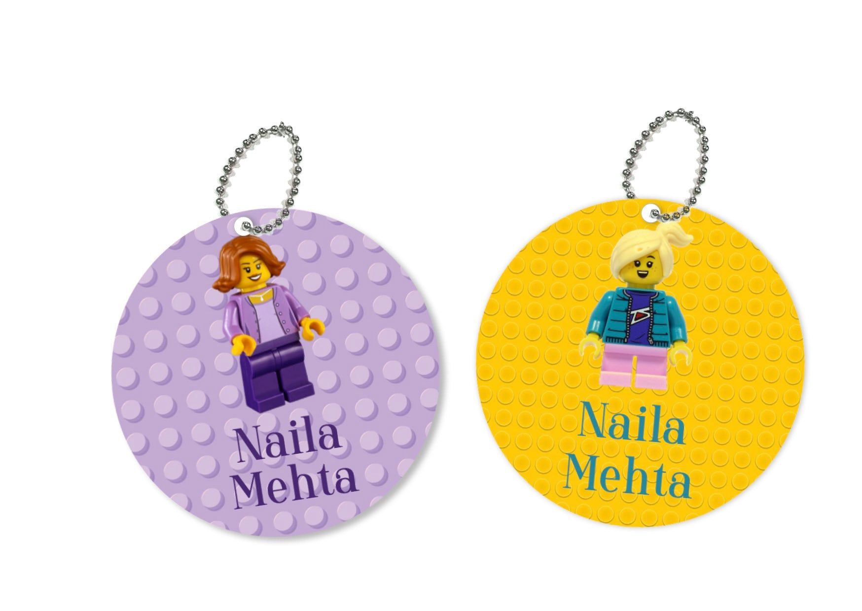 Bag Tags - Lego Divas-2 / Round